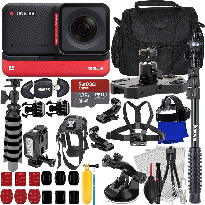 Insta360 ONE RS 4K Edition CINRSGP/E – 22PC Essential Accessory Bundle