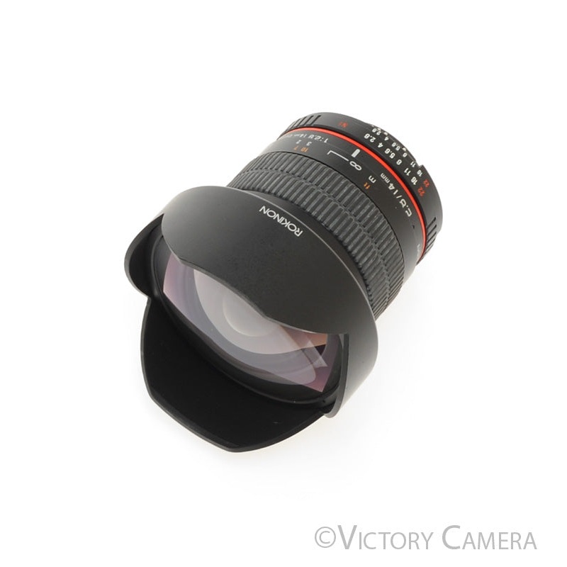 Rokinon 14mm f2.8 Wide Angle Fisheye Lens for Nikon F [EXC-]