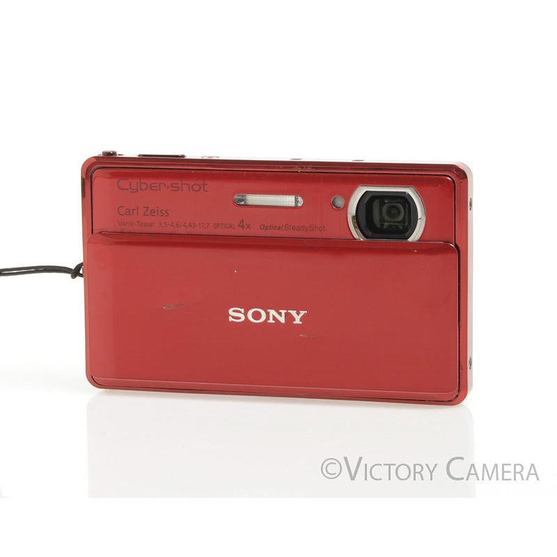 Sony Cyber-Shot DSC-TX100V Red 16.2MP Digital Point & Shoot Camera [EXC-]