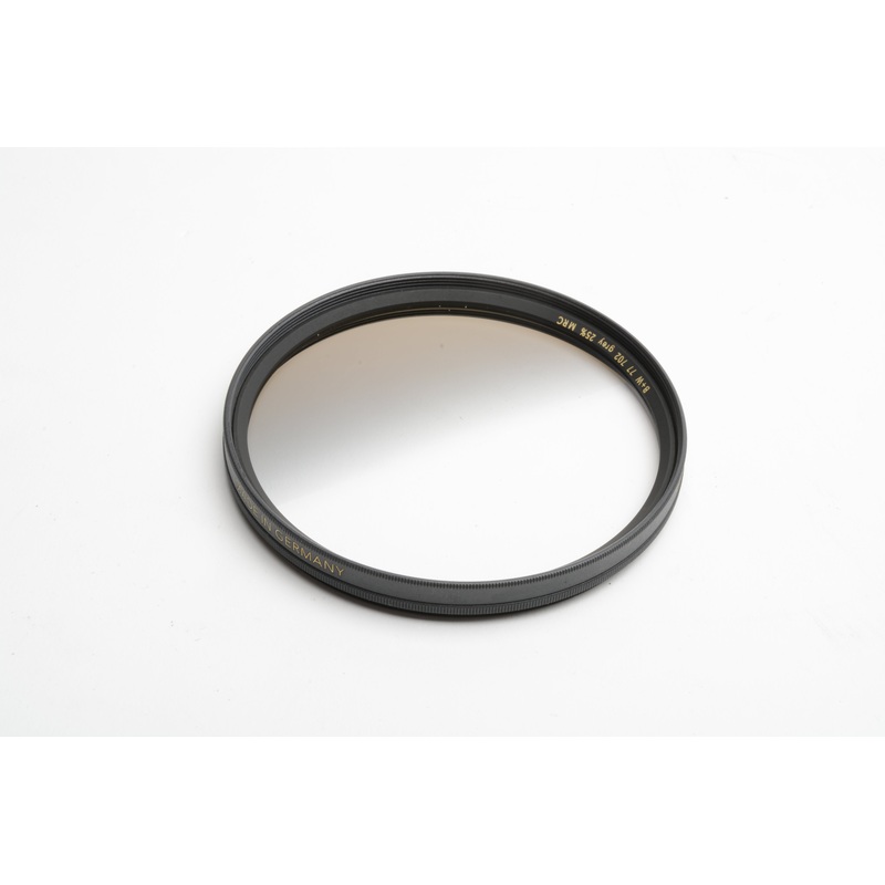 B+W 77mm 702 MRC Grey Graduated 25% Neutral Density Lens Filter Mint-