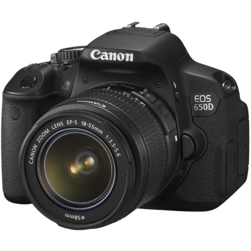EOS 650D SLR – Black + Canon Zoom Lens EF-S 18-55mm f/3.5-5.6 IS STM f/3.5-5.6