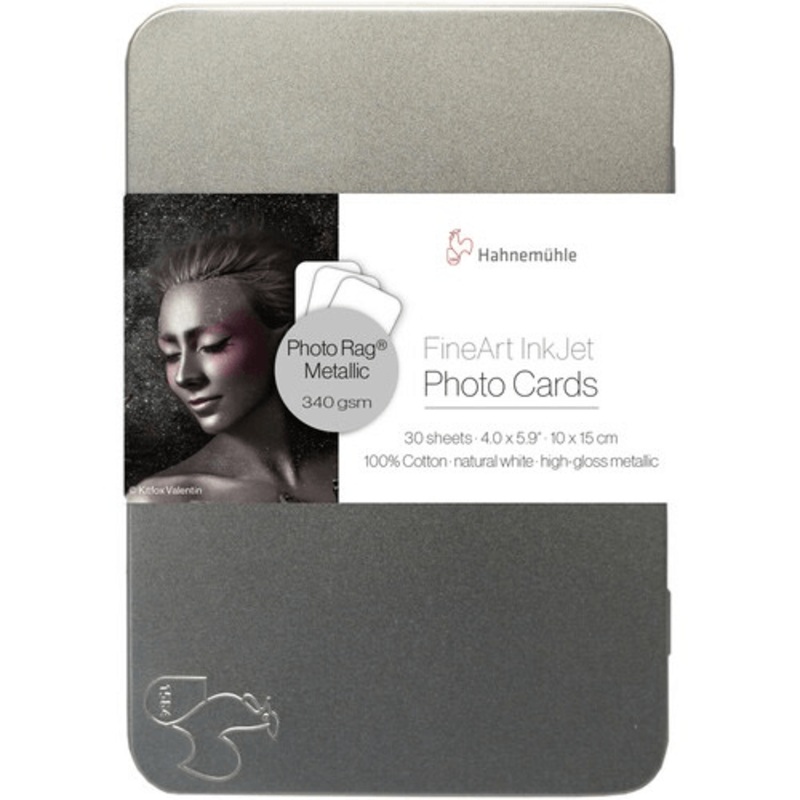 Hahnemhle Photo Rag Metallic Paper (4 x 6″, 30 Sheets)