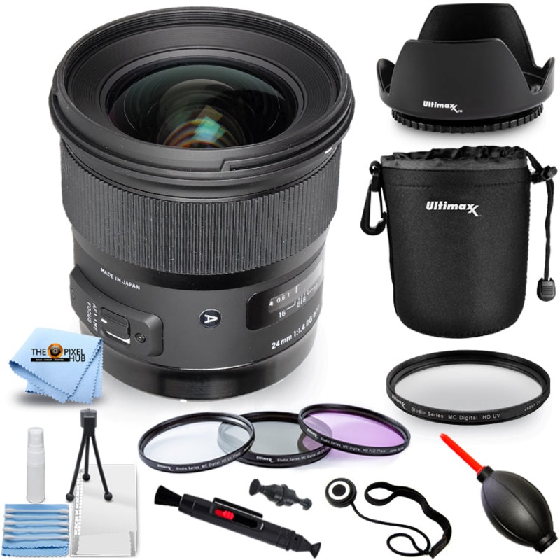 Sigma 24mm f/1.4 DG HSM Art Lens for Canon EF 401-101 – 10PC Accessory Bundle