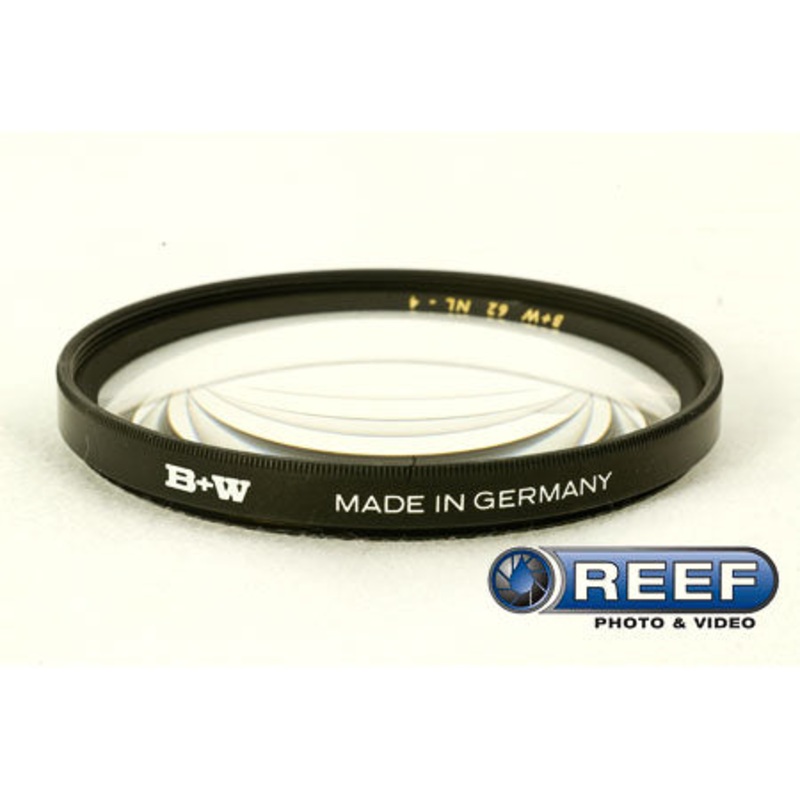 B+W +4 Closeup Diopter, 62mm