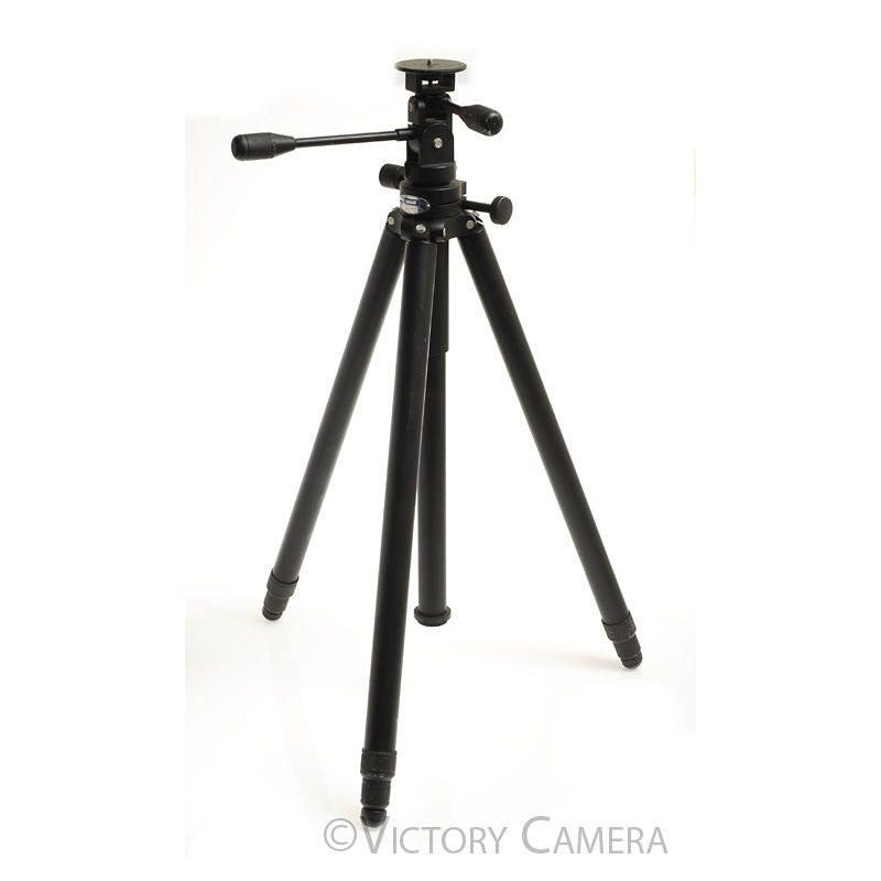 Leica Leitz 4602 Tiltall Black Metal Heavy Duty Tripod w/ 1/4″ Mount  [EXC-]