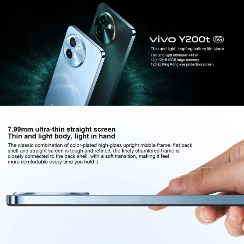Vivo Y200t 5G V2353DA Dual SIM 12GB+256GB (China Version) Green