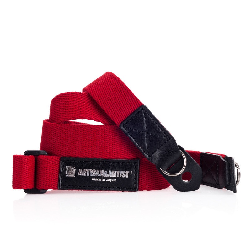 Artisan & Artist* ACAM 108 Acrylic/Leather Strap – Red