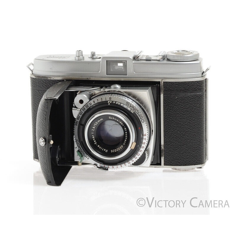Kodak Retina Ib Chrome 35mm Camera w/ 50mm f2.8 Schneider Xenar Lens  [EXC]