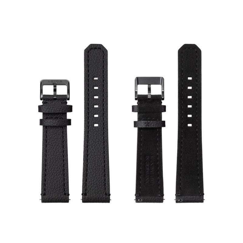 Leica ZM 1/ ZM 2 Monochrom Edition Bovine Leather Watch Strap, Black S