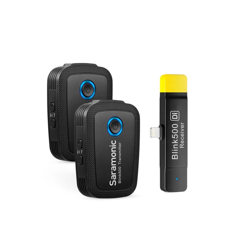 Saramonic Blink 500 B4 Wireless Microphone System with Lightning Connector  Dual Transmitter Set for iOS