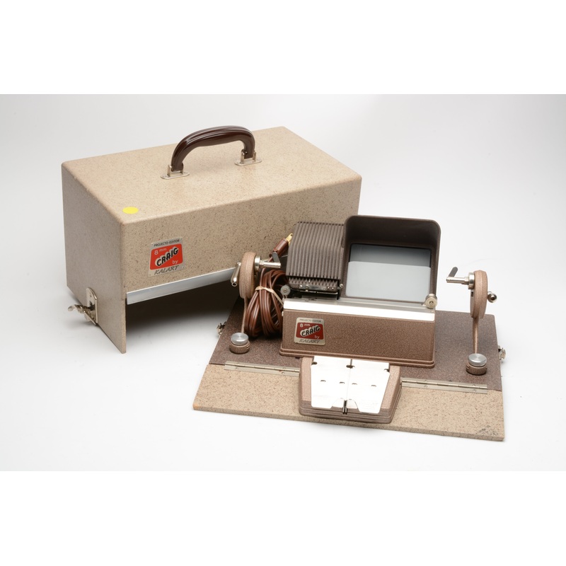 Kalart Craig KE-8 8mm movie film editor / viewer / Splicer, teated, Great working
