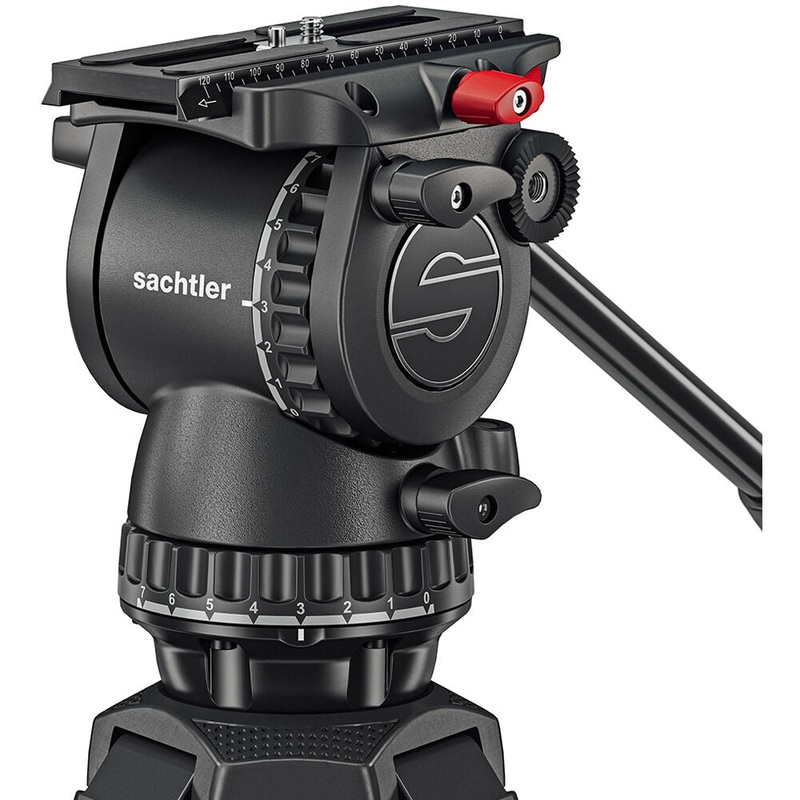 Sachtler FSB8 Mk II Fluid Head with Sideload Camera Plate and Pan Bar – S2069-0001
