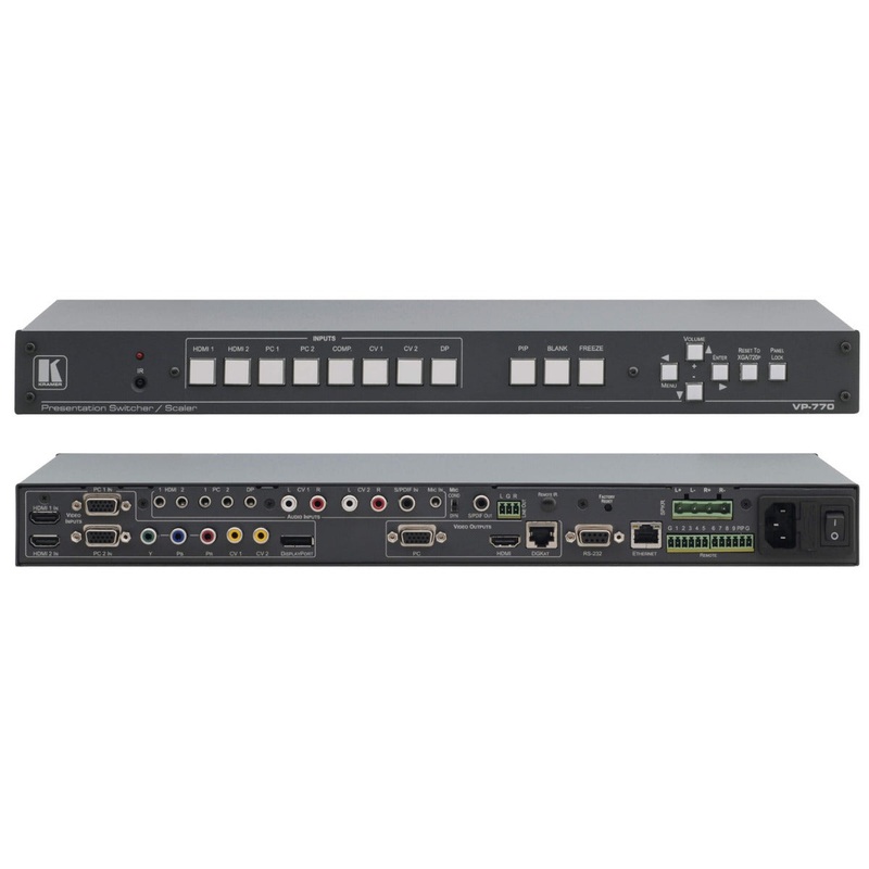 Kramer Electronic VP-770 8-Input ProScale Presentation Switcher/Scaler with Speaker Output