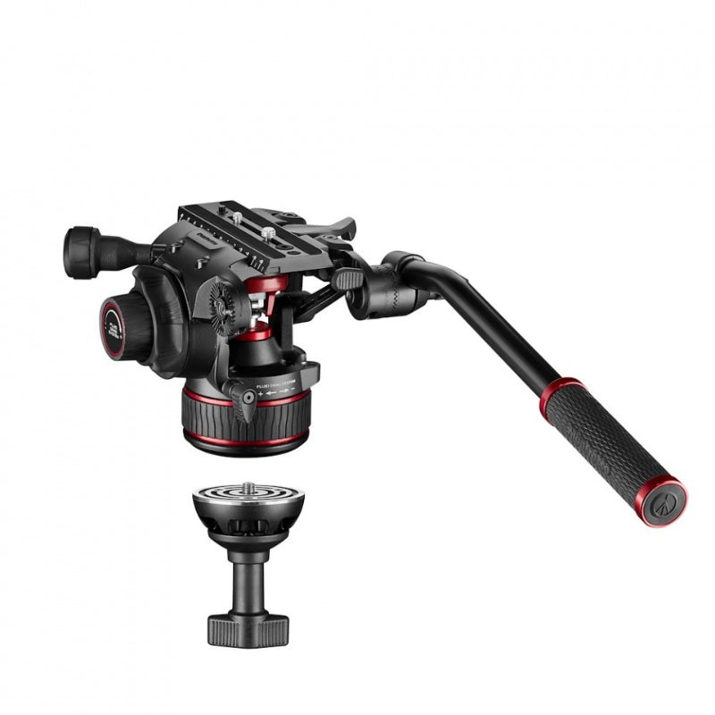 Manfrotto Nitrotech 608 & Trpied Twin-leg Alu Entretoise mi-hauteur