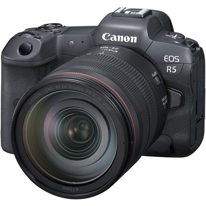 Canon EOS R5 Mirrorless Camera with 24-105mm f/4 Lens – 4147C013