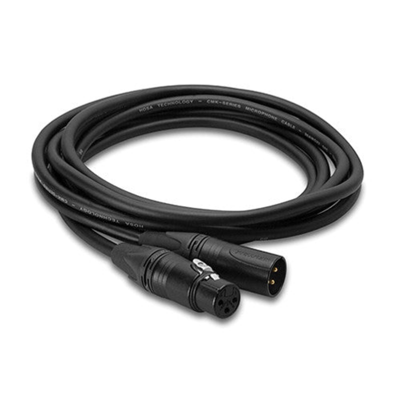 Hosa Technology 3-Pin XLR Male to 3-Pin XLR Female (20 Gauge) Balanced Microphone Cable – 10