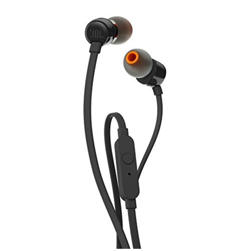JBL T110 In-Ear Headphones (Black) NEW 050036335560, 747269295906, 745883780518 JBLT110BLK