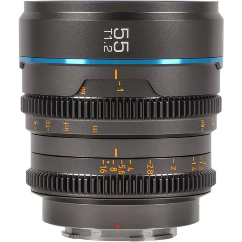 Sirui Nightwalker 55mm T1.2 S35 Manual Focus Cine Lens (X Mount, Gun Metal Gray)