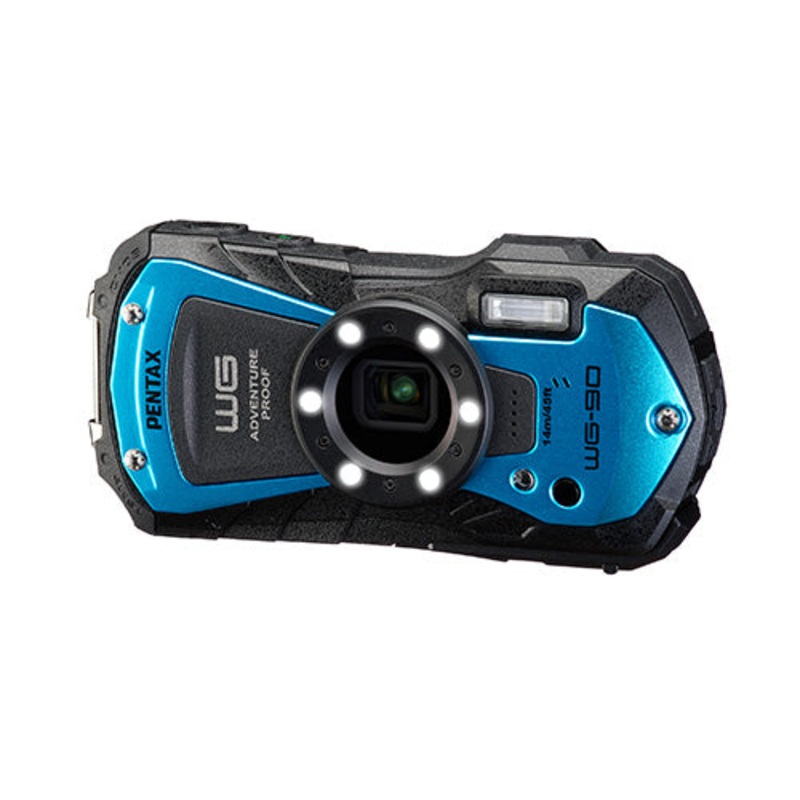 CLEARANCE Pentax WG-90 Waterproof Tough Compact Camera – Blue