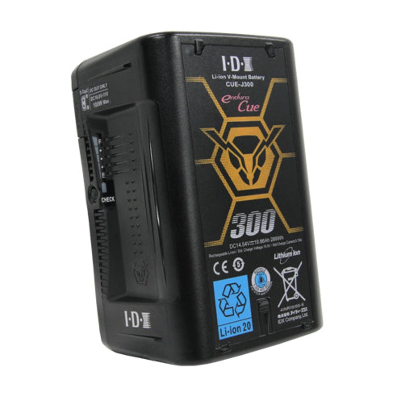 IDX EC-J300/2000S 2x CUE-J300 Batteries 1x VL-2000S Simultaneous Charger with 4 pin XLR DC Output (100W)