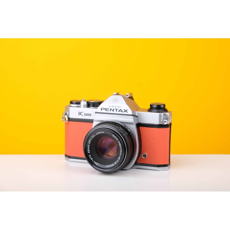 Pentax K1000 Pre-cut Leather Skin 1.Pastel Blue