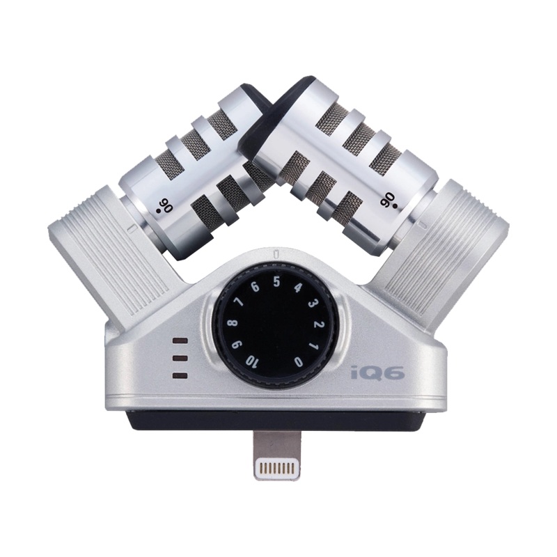 Zoom iQ6 Stereo X/Y Microphone for iOS Devices with Lightning Connector