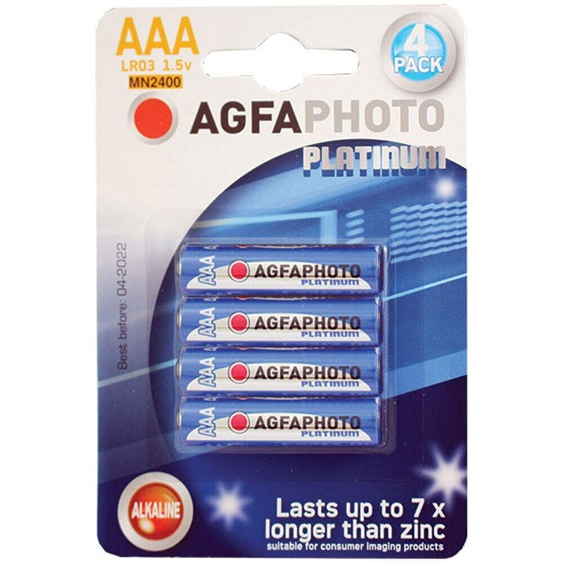 Agfaphoto PLatinum LR03 AAA Batteries – 4 Pack