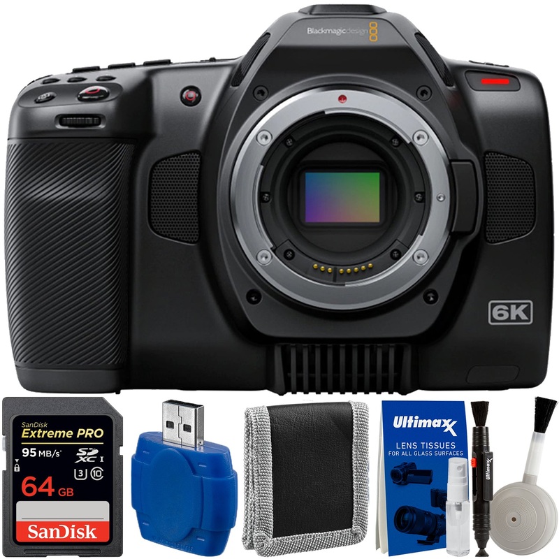 Blackmagic Design Pocket Cinema Camera 6K Pro Canon EF – Essential 64GB Bundle