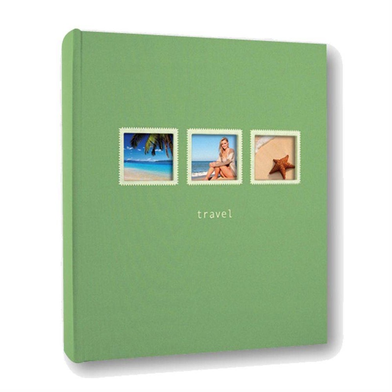 Positano 7.5×5 Slip In Photo Album | Green | 200 Photos | Memo
