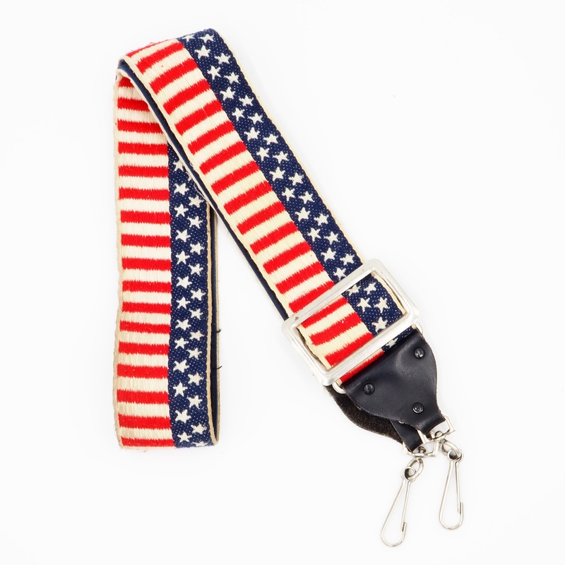 Vintage 1970’s Camera Star-Spangled Banner Style Camera Shoulder Neck Strap – USED