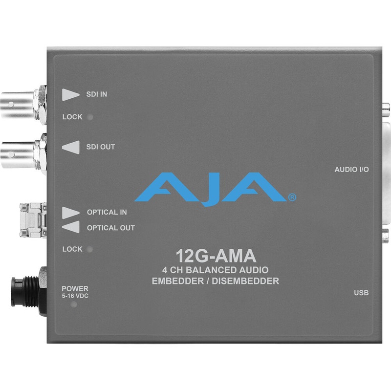 AJA 12G-AMA-R 12G-SDI Input and Output up to 4K/UltraHD with LC Fibre Receiver