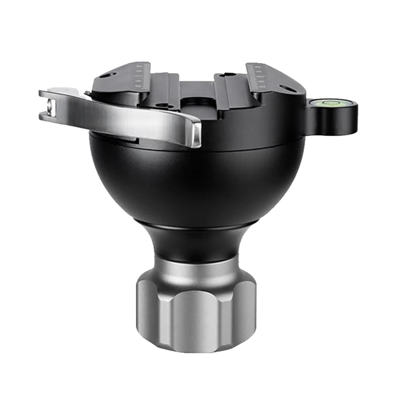 Leofoto YB-75SC Leveling Bases with Lever Release Clamp for 75mm Bowls with Short Arm