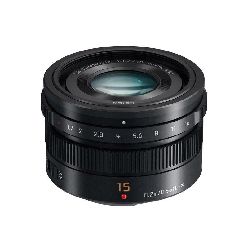 Panasonic Leica DG Summilux 15mm F1.7 ASPH (H-X015E) Black