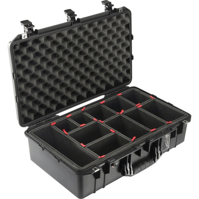 Pelican 1555Air Carry-On Case with TrekPak Dividers (Black)