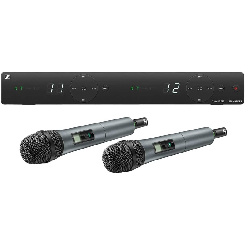 Sennheiser XSW 1-825 DUAL-A Dual Dual-Vocal Set with two e 825 Handheld Microphones (A: 548 to 572 MHz)
