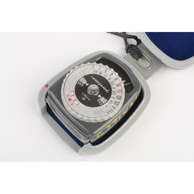Gossen Pilot precision incident light meter in case, box, manual, tested