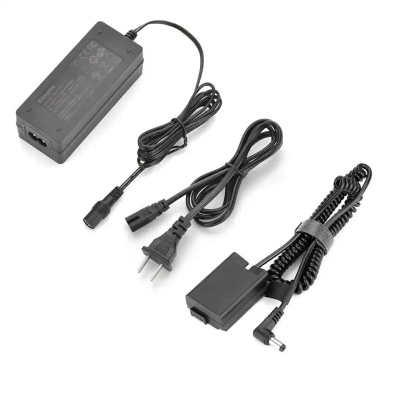 KingMa EN-EL25 Dummy Battery with AC Power Adapter | Nikon Z50 / Z-FC | DC Connector Version Dummy Batt & AC