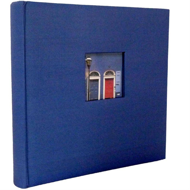 Window Blue Traditional Photo Album – 100 Sides Overall Size 12×11.5″