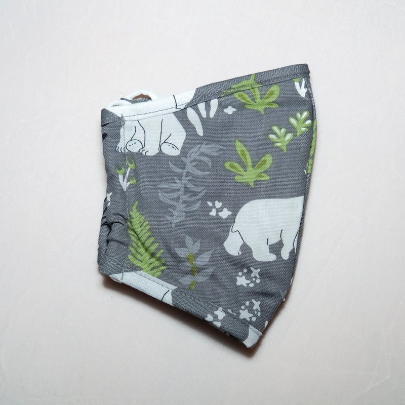 Face Mask – Beary Good Time Large (Gray)