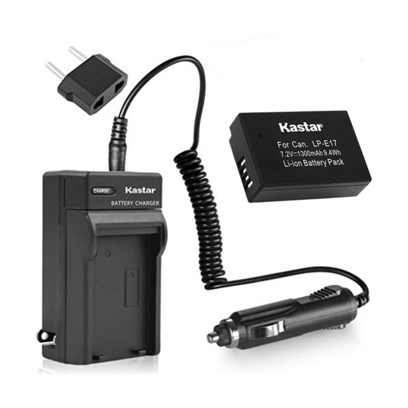 Kit Batera y Cargador LP-E17 para Canon T6i, T6s, SL2, 77D, M3