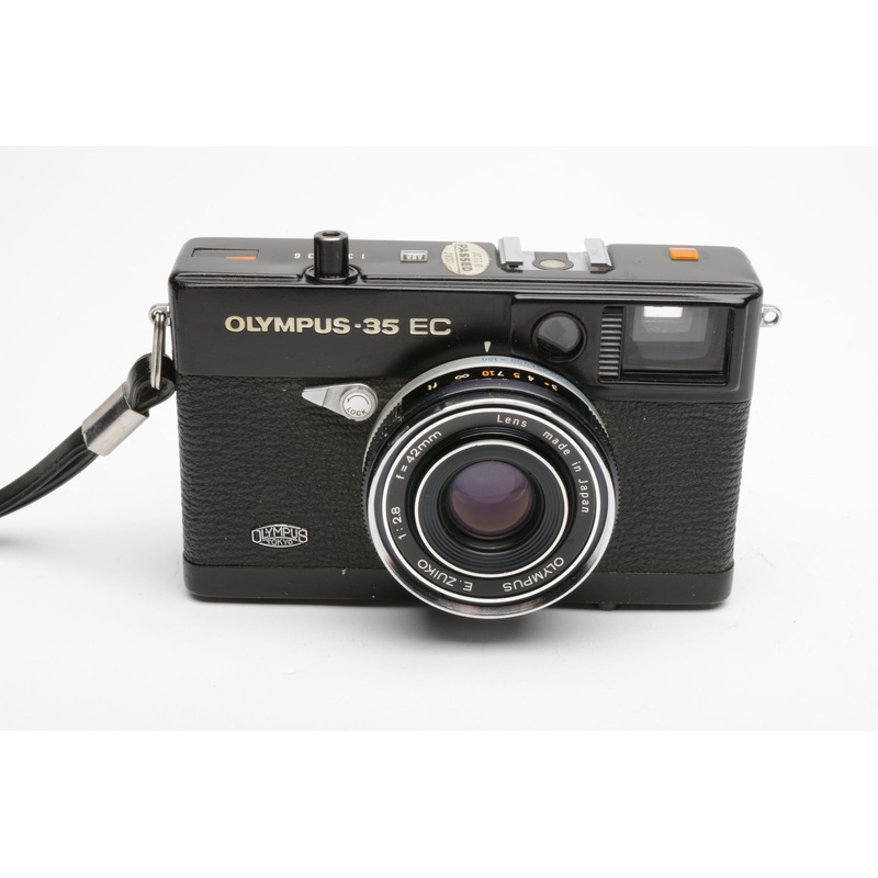 Olympus 35 EC (Black) 35mm Rangefinder w/42mm 2.8 lens, case, New Seals