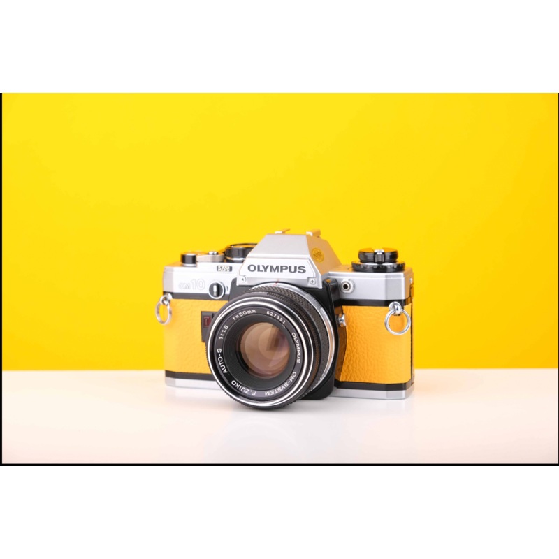 Olympus OM10 Pre-cut Leather Skin 1.Pastel Blue