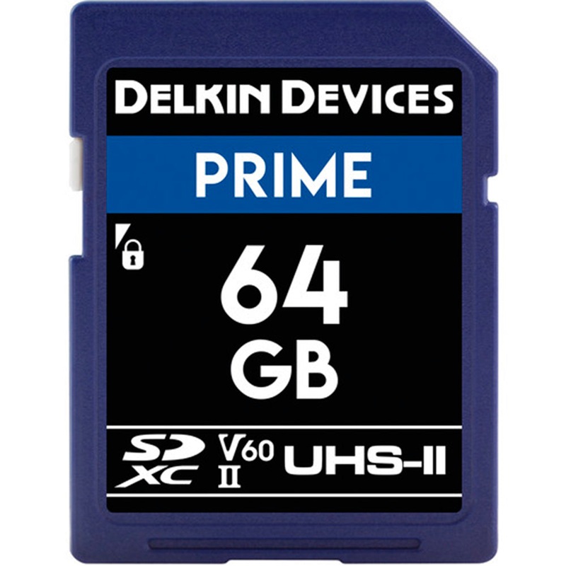 SD Delkin Devices SDXC PRIME UHS-II – 64 GB V60