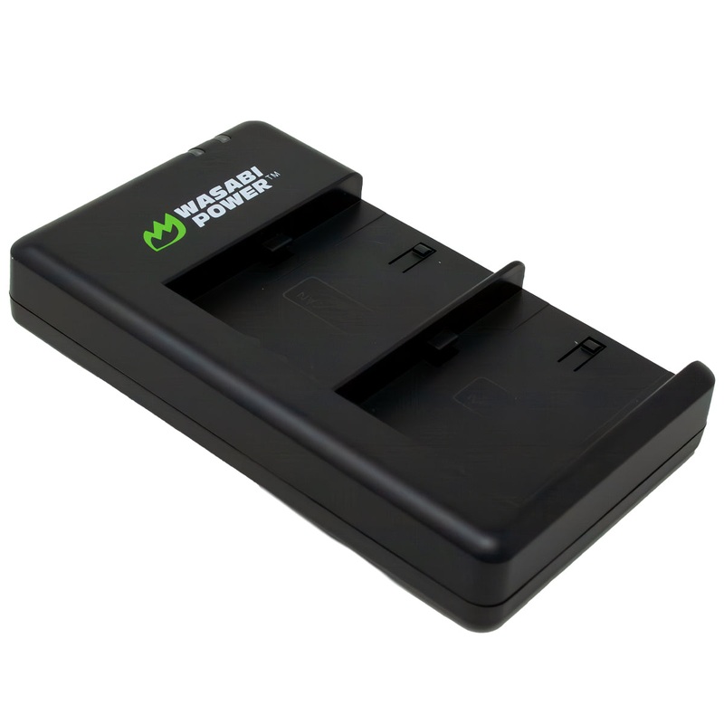 Canon LP-E6, LP-E6N, LP-E6NH, LP-E6P USB-C Dual Battery Charger by Wasabi Power