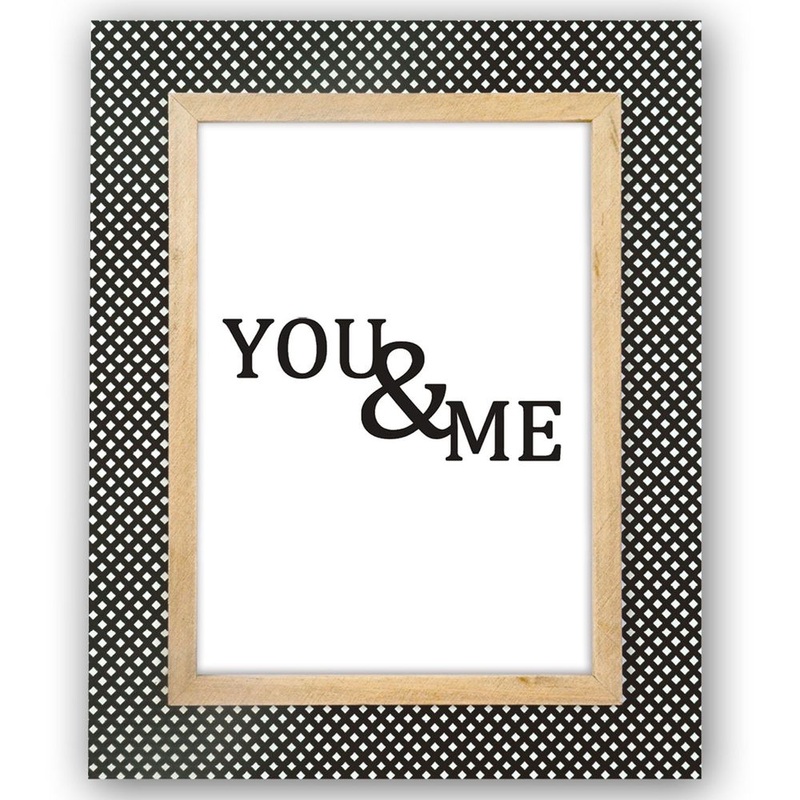 Concorde Black Criss Cross 8×6 Wood Photo Frame