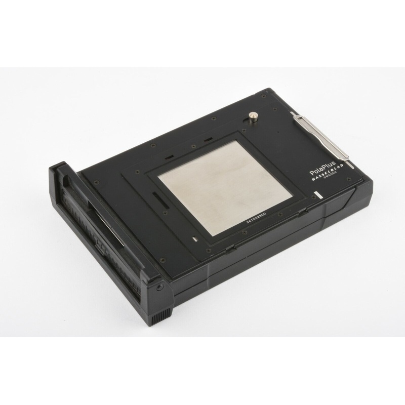 Polaroid Hasselblad Polaplus instant film back, very clean, w/dark slide