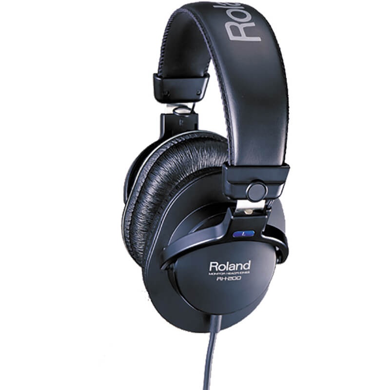 ROLAND RH-200 Professional Over-Ear Stereo Headphones Black – ROLRH200
