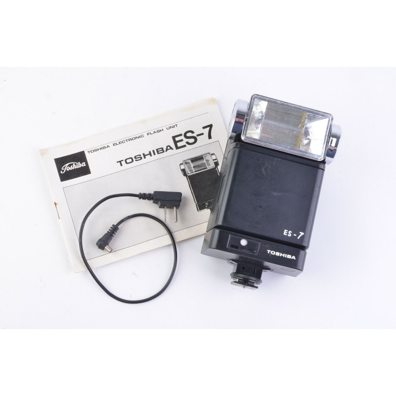 Toshiba ES-7 Swivel Electronic Flash, Cool design, tested, w/manual, sync