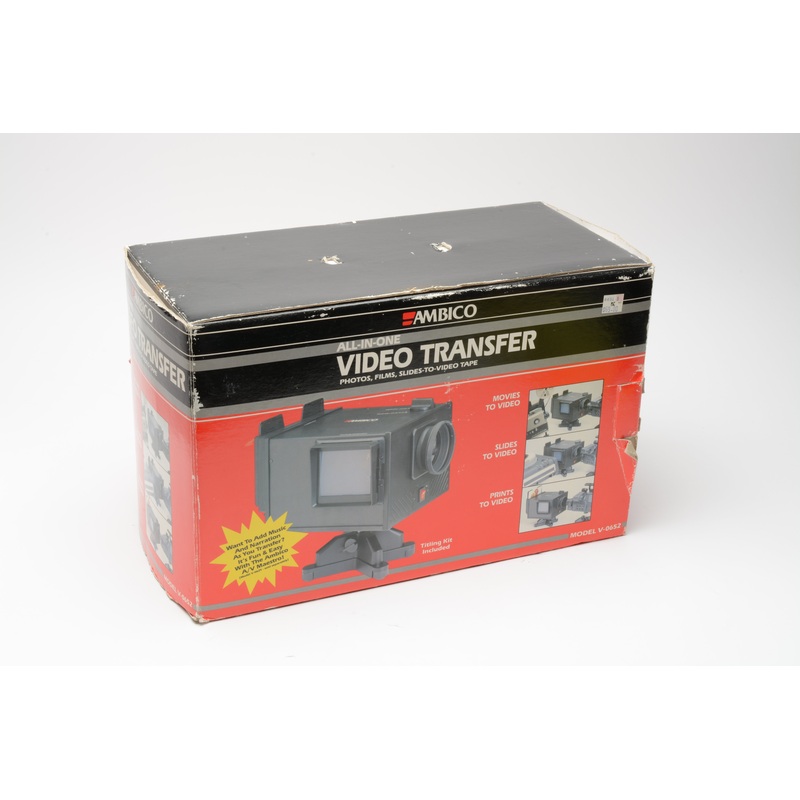 Ambico AC Video / Digital transfer system movies, slides to video/digital – Tested