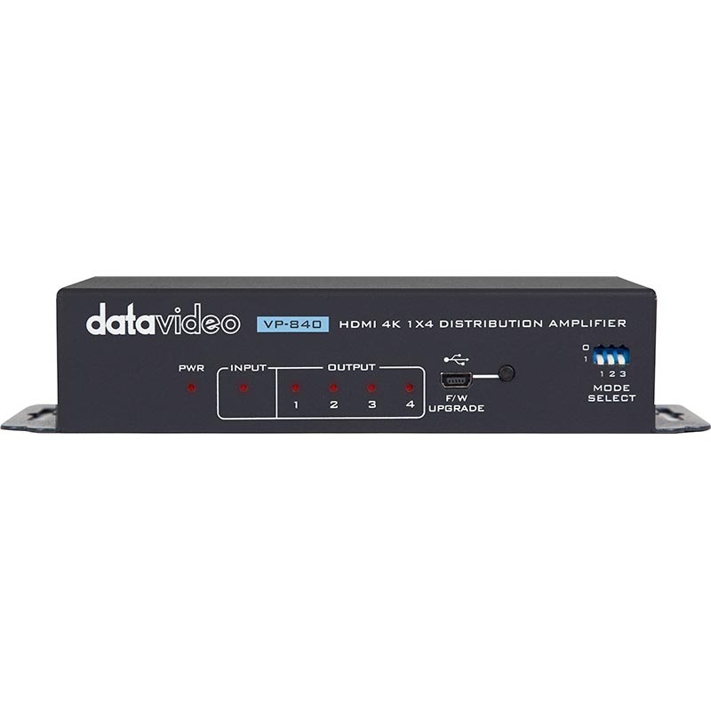 Datavideo VP-840 4K HDMI Distribution Amplifier 1×4 – DATA-VP840